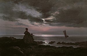 Madre e figlio vicino al mare, 1840